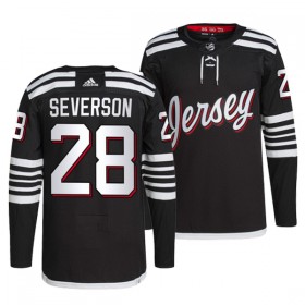 New Jersey Devils tröja Damon Severson 28 Adidas Svart Tredje Authentic - NHL Tröjor Herr